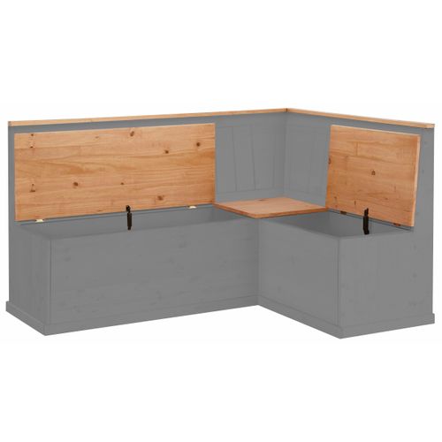 Sara-banc D'angle En Pin Gris