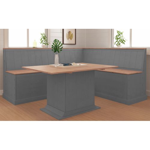 Sara-banc D'angle Gauche Cire Grise