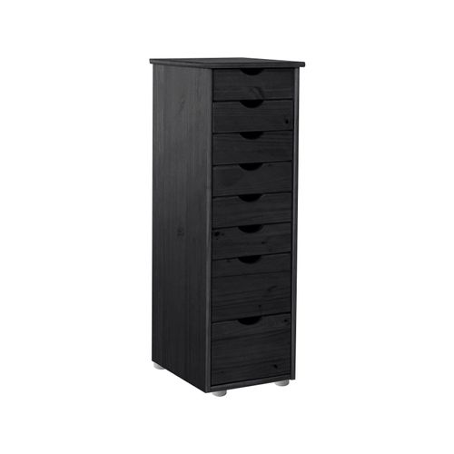 Gava-commode 8 Tiroirs Noir