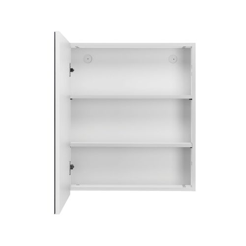 Wisla -armoire Suspendue Avec Porte Miroir En Blanc
