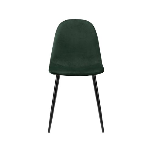Monza-set De Table Ronde 100 Cm Et 4 Chaises En Vert / Noir