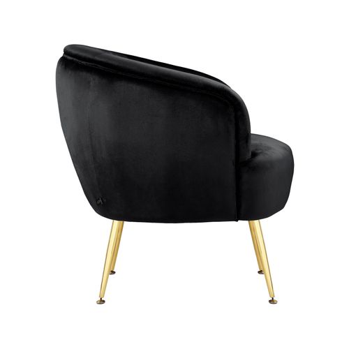 Paloma-fauteuils En Velours Noir