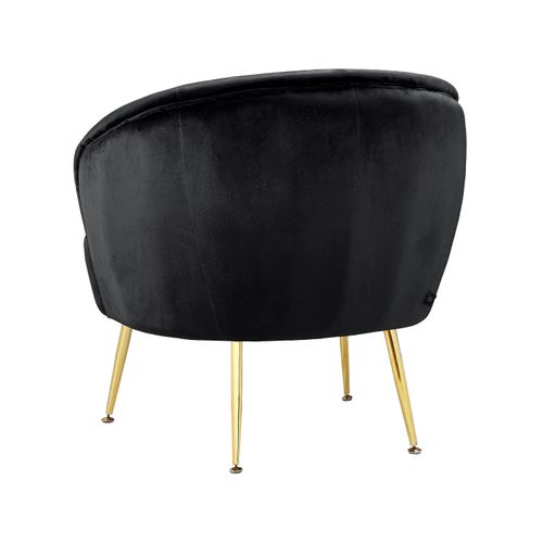 Paloma-fauteuils En Velours Noir