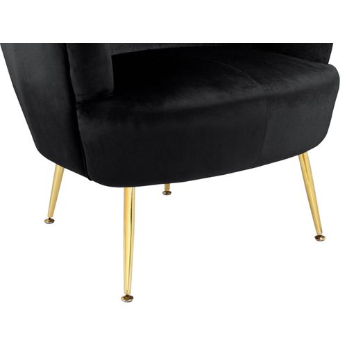 Paloma-fauteuils En Velours Noir