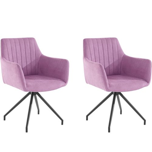 Darcy-chaise De Salle à Manger 2 Packs En Violet