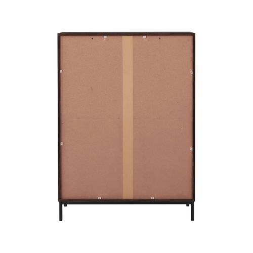 Celine - Buffet Avec 2 Portes En Effet Noyer