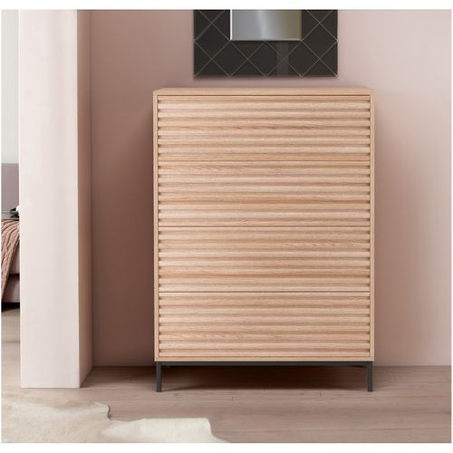 Celine - Commode Avec 4 Tiroirs En Effet Chêne