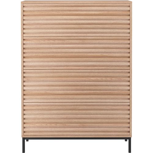 Celine - Commode Avec 4 Tiroirs En Effet Chêne