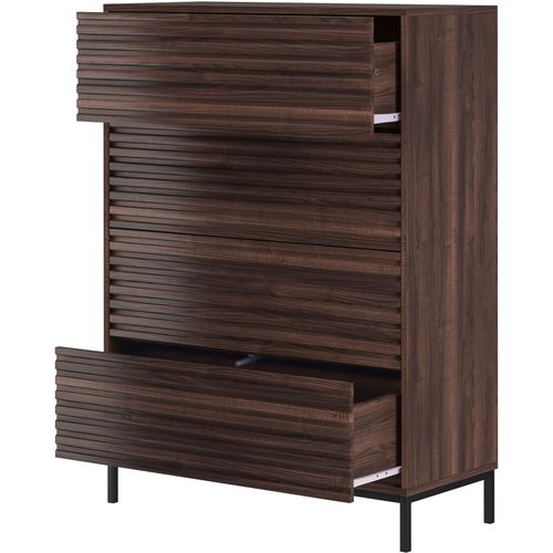 Celine - Commode à 4 Tiroirs En Effet Noyer