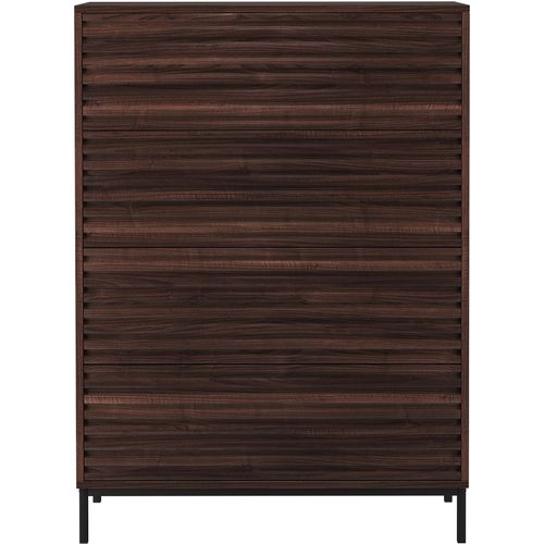 Celine - Commode à 4 Tiroirs En Effet Noyer