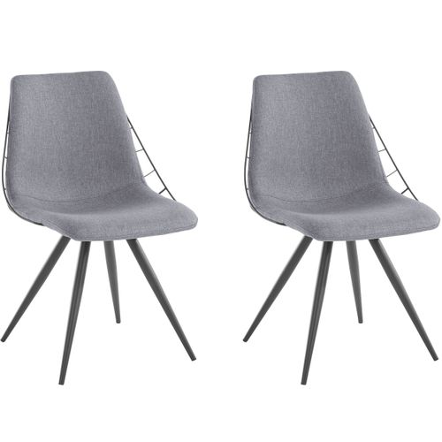 Esme-fauteuil De Salle à Manger En Anthracite, 2 Pièces