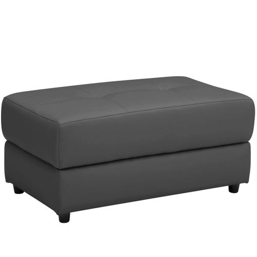 Rayland-pouf Noir Pu