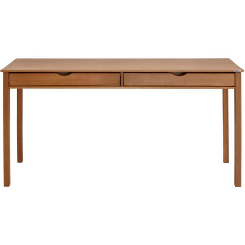 Gava-bureau Avec 2 Tiroirs En Pin Nature