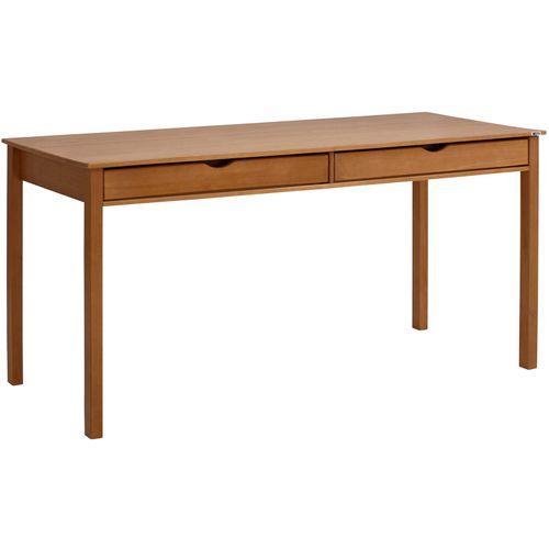 Gava-bureau Avec 2 Tiroirs En Pin Nature