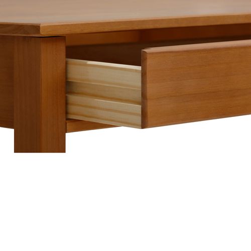 Gava-bureau Avec 2 Tiroirs En Pin Nature