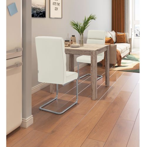 Carola-chaise De Salle à Manger 2 Pk Blanc