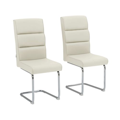 Carola-chaise De Salle à Manger 2 Pk Blanc