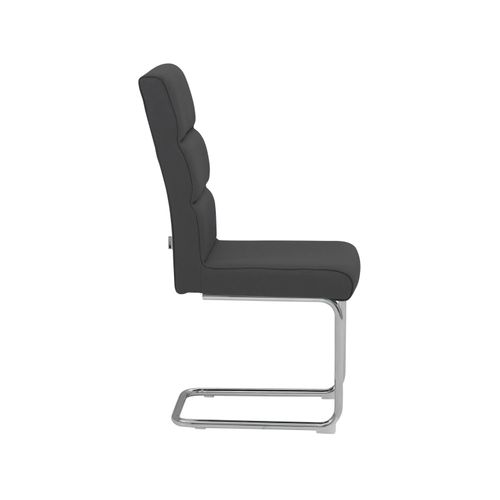 Carola-chaise De Salle à Manger 2 Pack En Anthracite