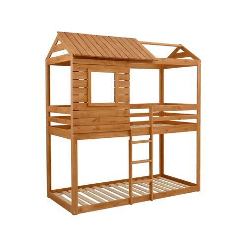 Deer-lit Superposé En Bois 90x200