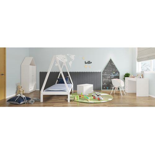 Alpi-lit Tipi En Blanc 90x200 Cm
