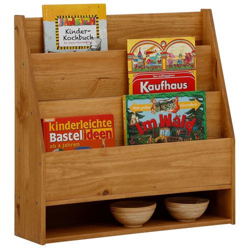 Alpi-bibliothèque Suspendue En Pin Naturel