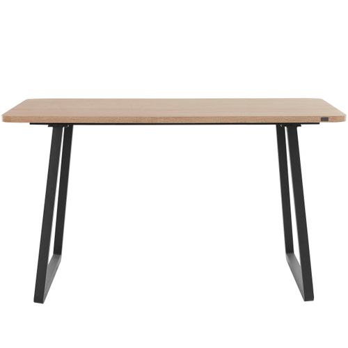 Leeds-table à Manger 160 Cm Chêne Sauvage/noir