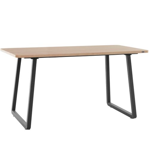 Leeds-table à Manger 200 Cm Chêne Sauvage/noir