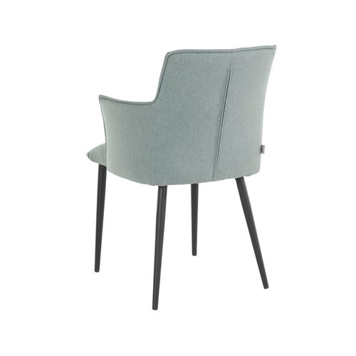 Marcia-lot De 2 Chaises De Salle à Manger Rembourrées En Tissu Vert Menthe