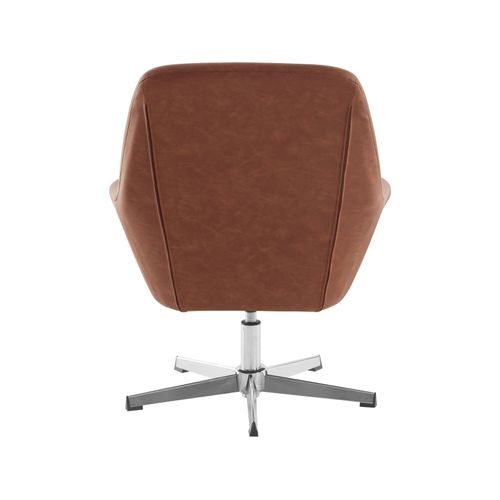 Naomi-chaise D'appoint En Pu Cognac