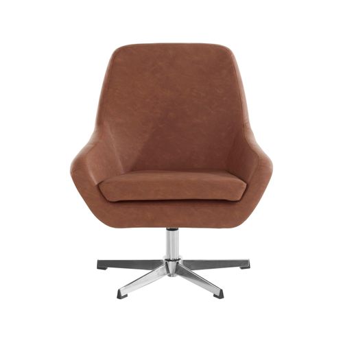 Naomi-chaise D'appoint En Pu Cognac