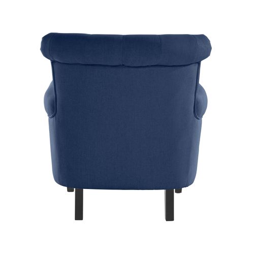 Cooper-fauteuils Rembourrée En Tissu Bleu