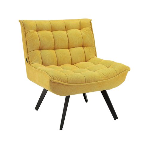 Evan-chaise Longue En Tissu Couleur Curry