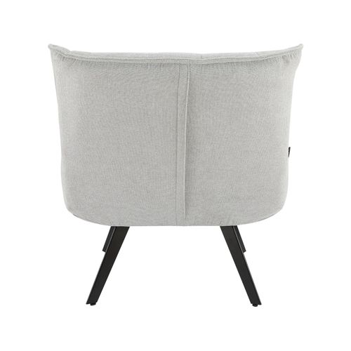 Evan-fauteuil Lounge En Tissu Gris Clair