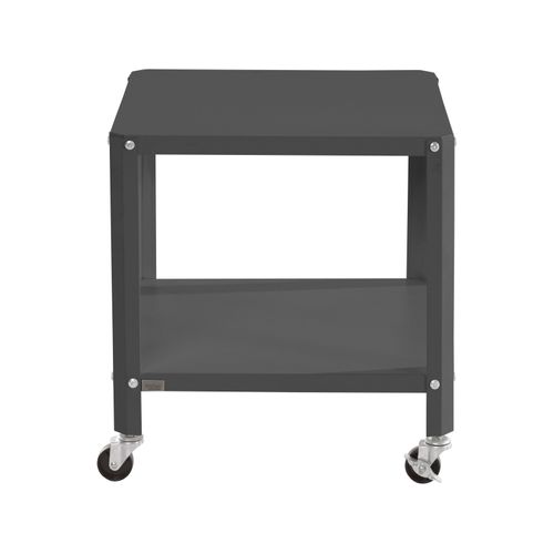 Safari-table Basse Avec 1 Étagère En Métal Noir