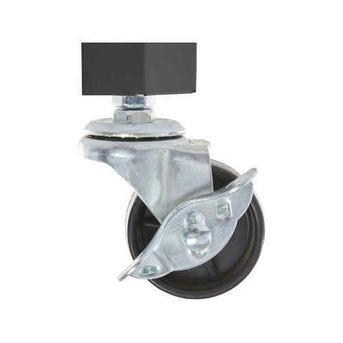 Safari-table Basse Avec 1 Étagère En Métal Noir