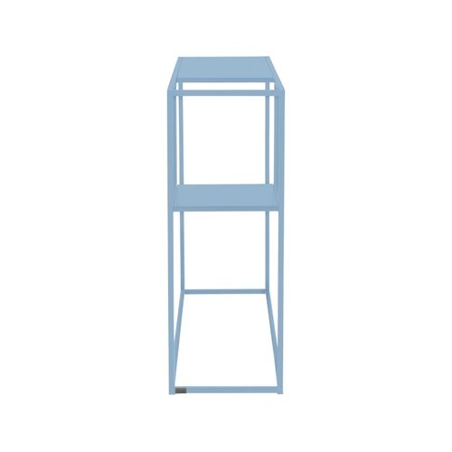 Sisto-table Console Avec 1 Étagère En Métal Petrol