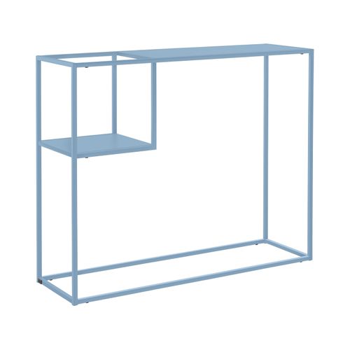 Sisto-table Console Avec 1 Étagère En Métal Petrol