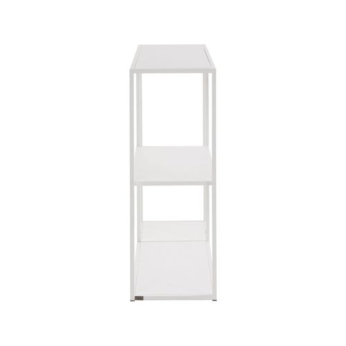 Sisto-bibliothèque Avec 2 Étagères Blanc