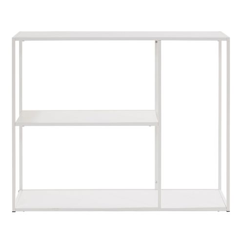 Sisto-bibliothèque Avec 2 Étagères Blanc