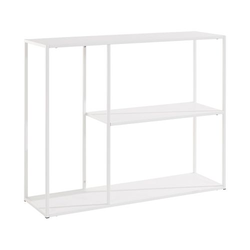 Sisto-bibliothèque Avec 2 Étagères Blanc