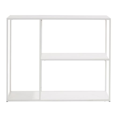Sisto-bibliothèque Avec 2 Étagères Blanc