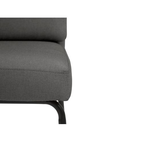 Irene-chaises De Salle à Manger Tapissées Ensemble De 2 En Microfibre Anthracite