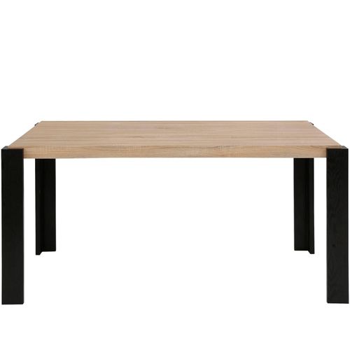 Otago-table De Salle à Manger 160x90 Cm En Chêne/noir