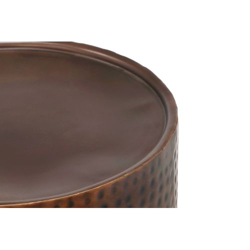 Jafar-table D'appoint En Métal Effet Cuivre Antique