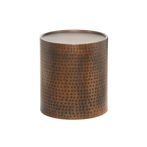Jafar-table D'appoint En Métal Effet Cuivre Antique