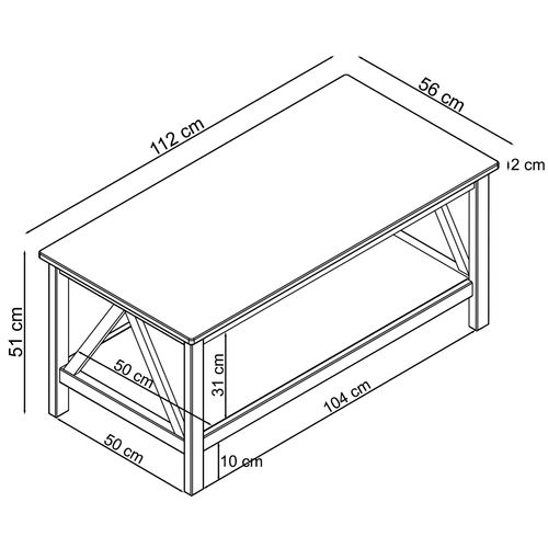 Titian-table Basse En Pin Blanc
