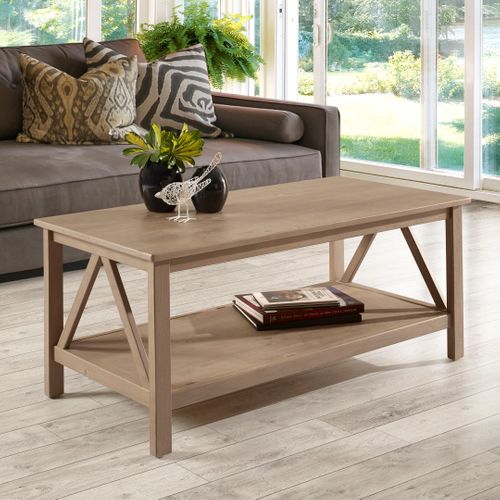 Titian-table Basse Avec 1 Étagère En Gris Pin