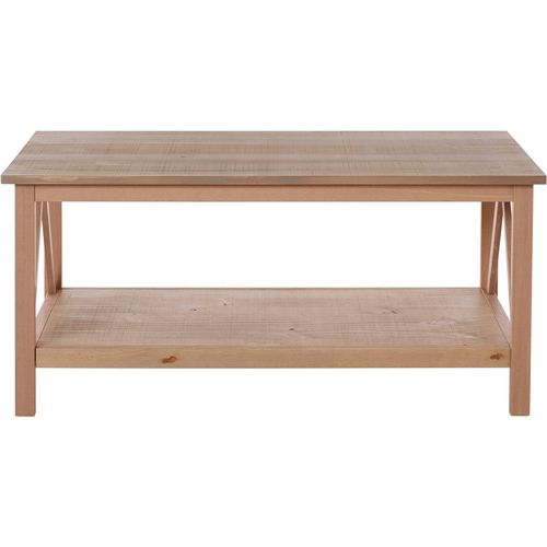 Titian-table Basse Avec 1 Étagère En Gris Pin