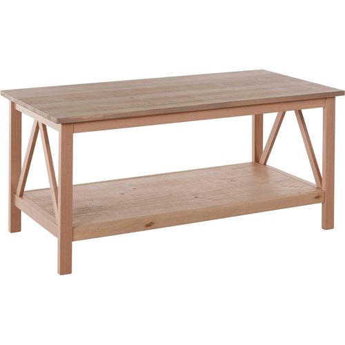 Titian-table Basse Avec 1 Étagère En Gris Pin