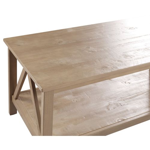 Titian-table Basse Avec 1 Étagère En Gris Pin